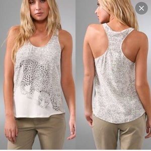 Joie Silk Leopard/Cheetah Tank